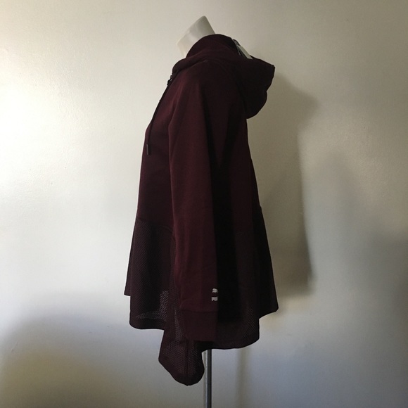 PUMA Evo Drapey Fullzip Hoodie Winetasting/Copper - Picture 3 of 5